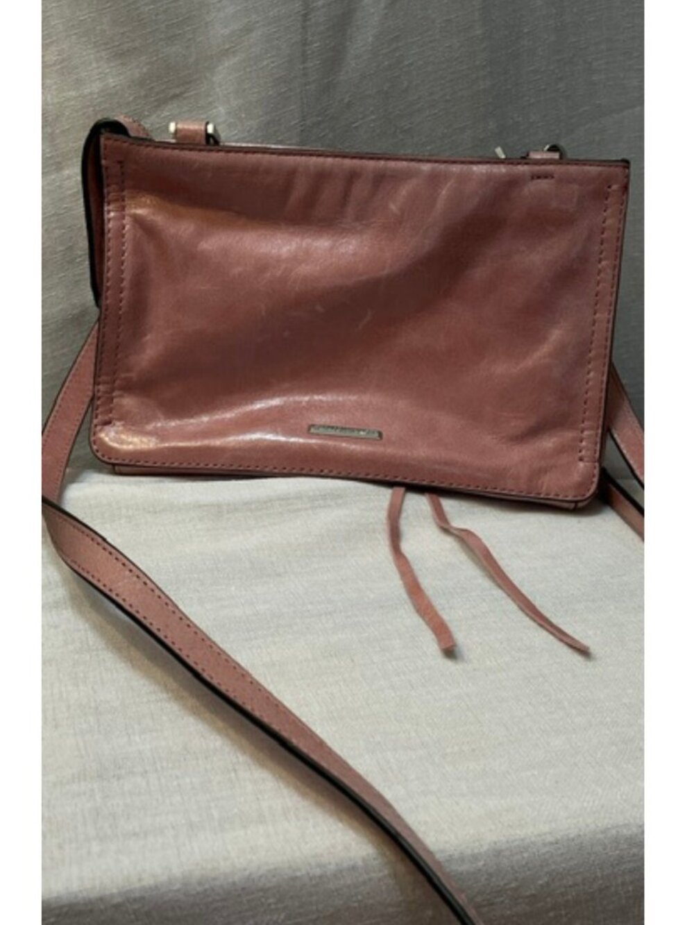 Rebecca Minkoff pink leather crossbody bag